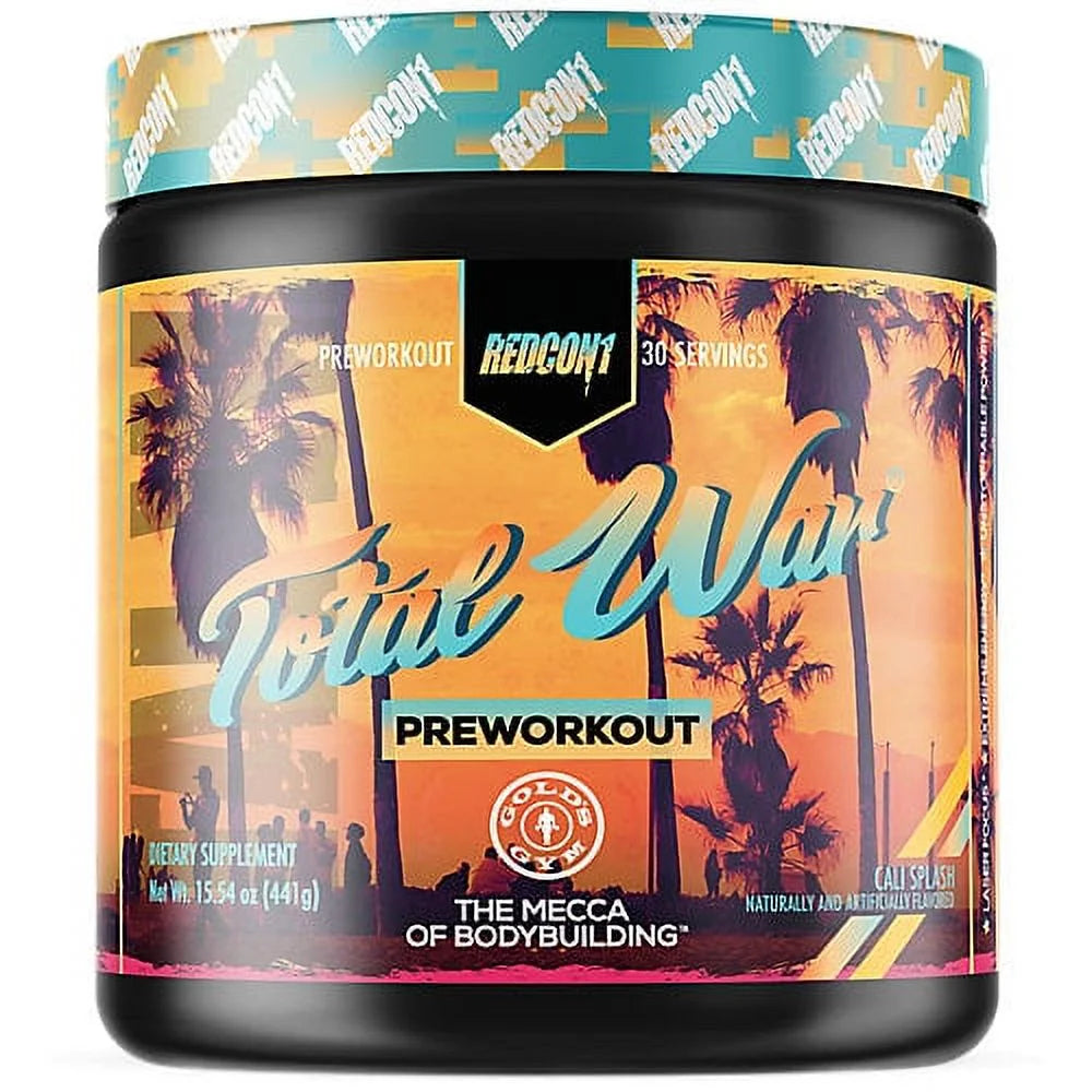 Total War Pre-Workout - Gold'S Gym - Cali Splash (15.54 Oz. / 30 Servings)