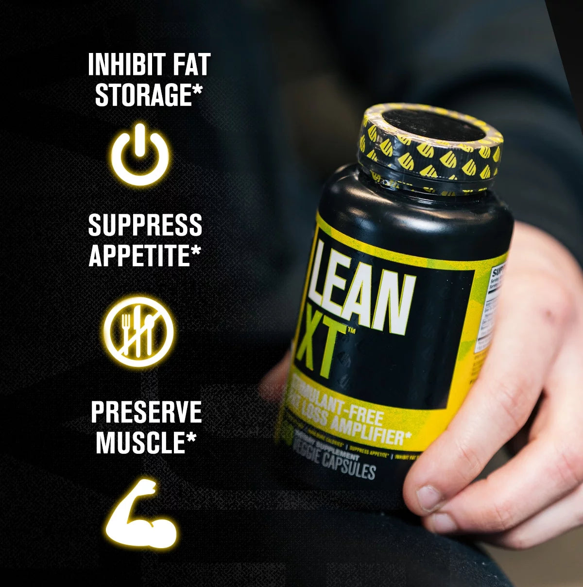 Lean-Xt Non Stimulant Fat Burner - Weight Loss Supplement, Appetite Suppressant, & Metabolism Booster with Acetyl L-Carnitine, Green Tea Extract, & Forskolin - 60 Count