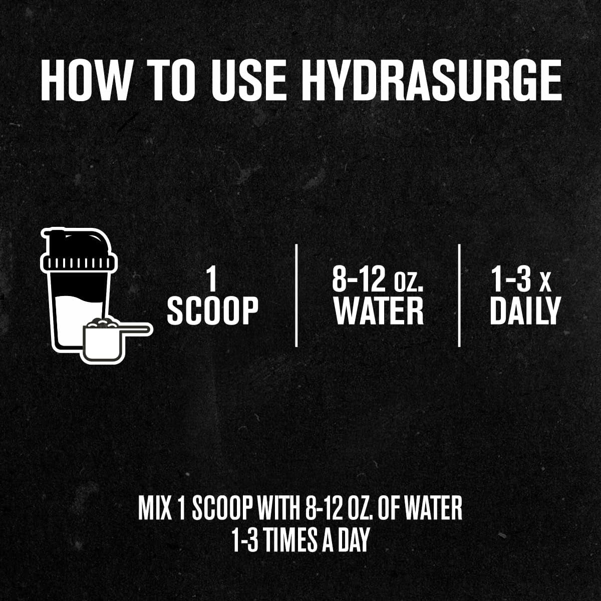 HYDRASURGE Electrolyte Powder - Hydration Supplement with Key Minerals, Himalayan Sea Salt, Coconut Water, & More - Keto Friendly, Sugar Free & Naturally Sweetened - 60 Servings, Orange Mango