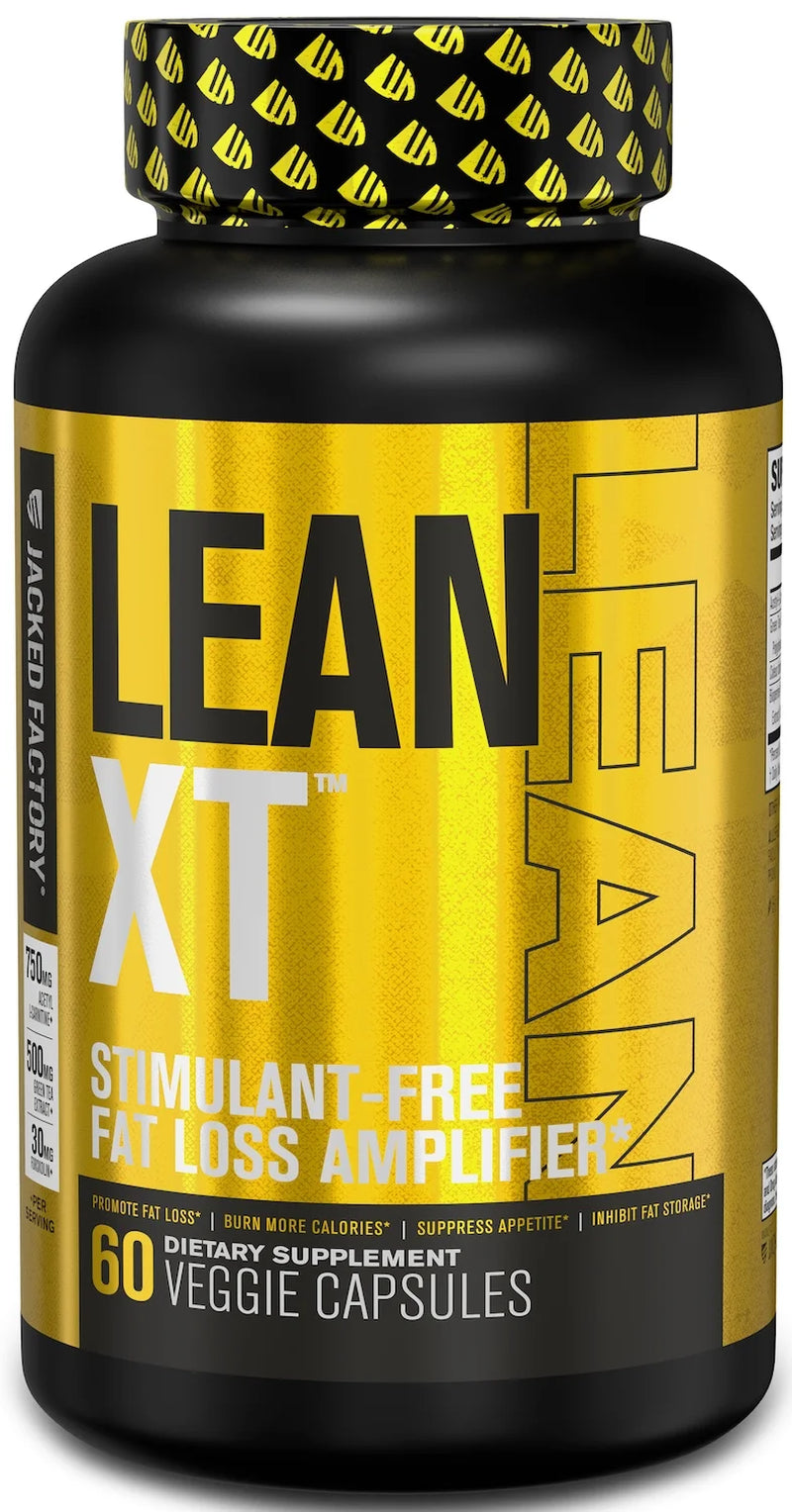 Lean-Xt Non Stimulant Fat Burner - Weight Loss Supplement, Appetite Suppressant, & Metabolism Booster with Acetyl L-Carnitine, Green Tea Extract, & Forskolin - 60 Count