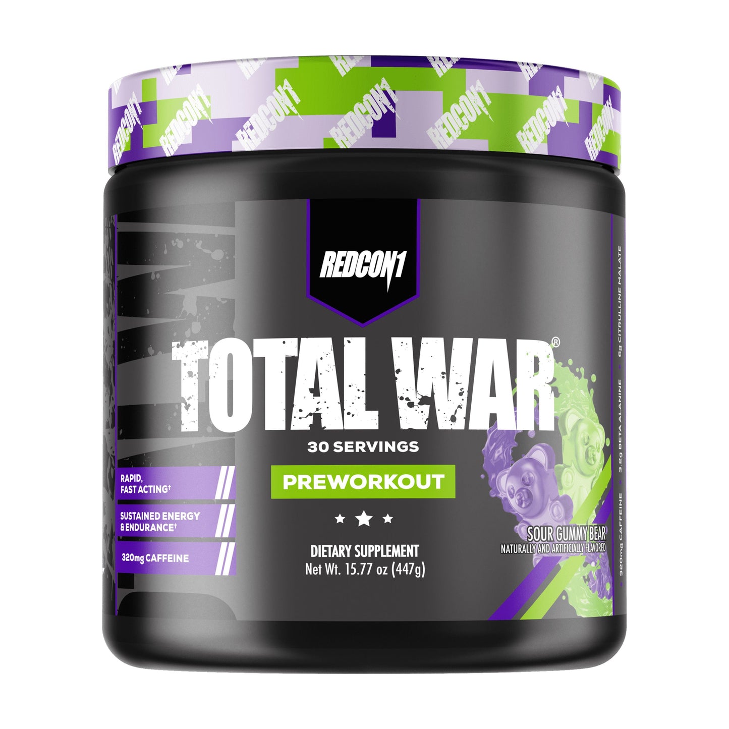 TOTAL WAR PRE-WORKOUT- Sour Gummy Bear