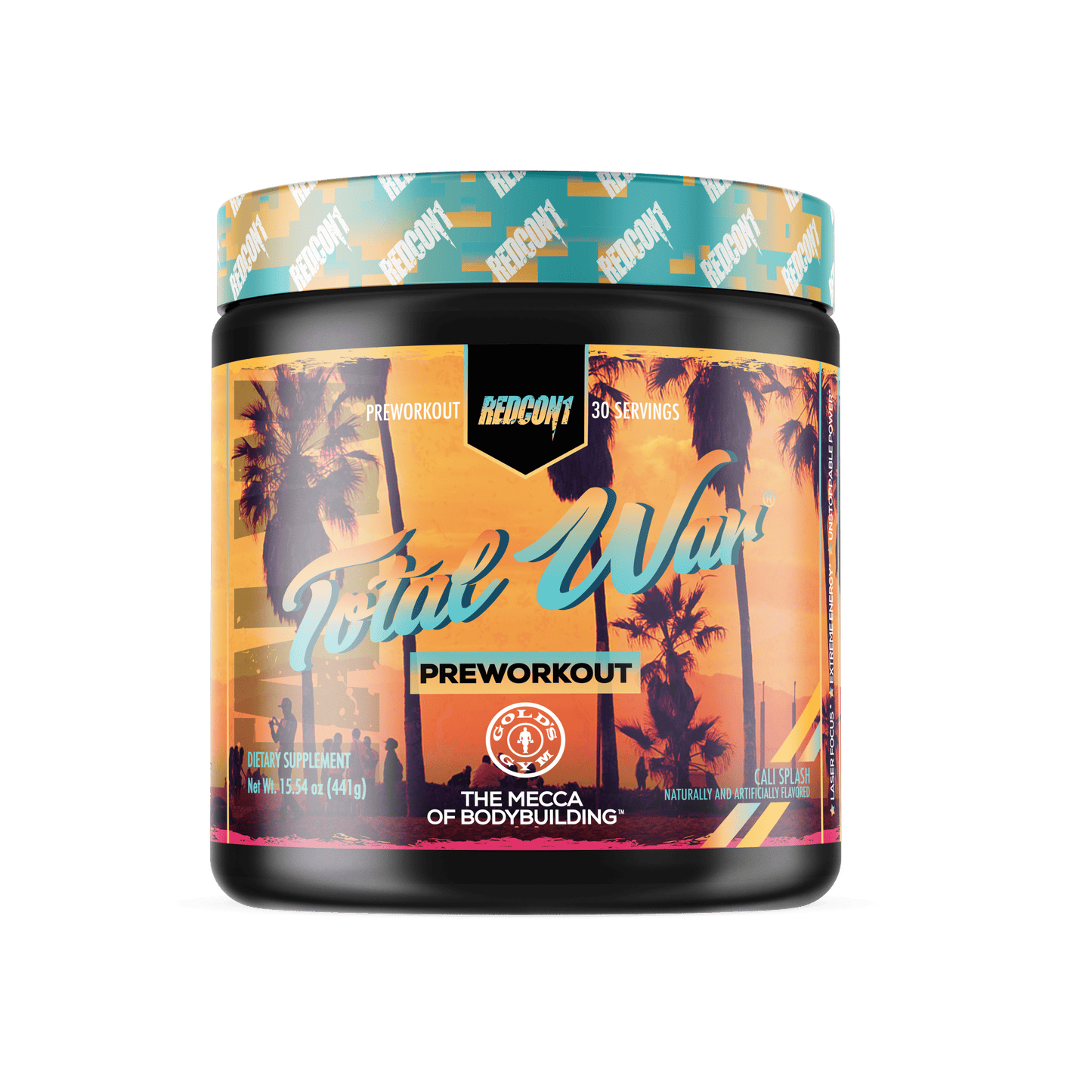 Total War Pre-Workout - Gold'S Gym - Cali Splash (15.54 Oz. / 30 Servings)