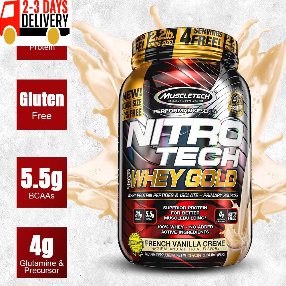 Whey Protein Powder | Nitro-Tech Whey Gold Protein Powder | Whey Protein Isolat